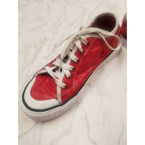 womens fila sneakers size 6.5 Red Synthetic  Material ‎ On The Outside. Rare! - Picture 8 of 12